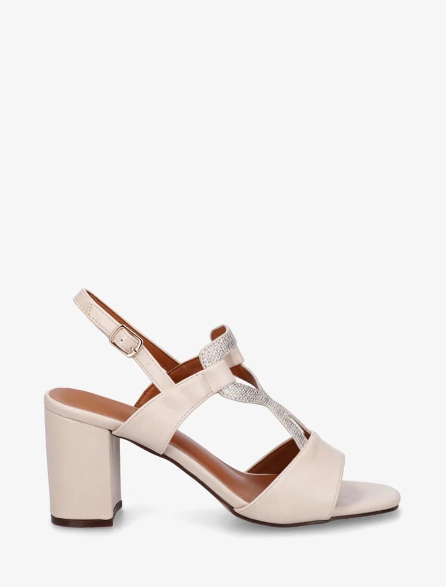 Iridescent Yoke Sandals